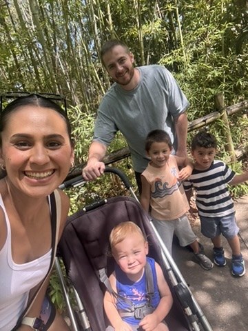 Jessica Caldwell with her family